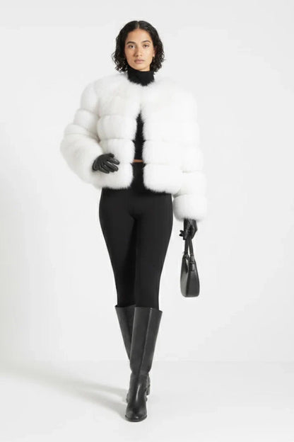 Manteau en fourrure effet luxe